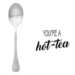 Cucchiaio con messaggio - Sei un tè caldo - One Message Spoon