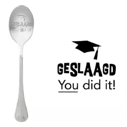 Cucchiaio con messaggio - Superato Ce l'hai fatta - One Message Spoon