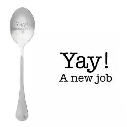 Cucchiaio con messaggio - Sìì! Un nuovo lavoro - One Message Spoon
