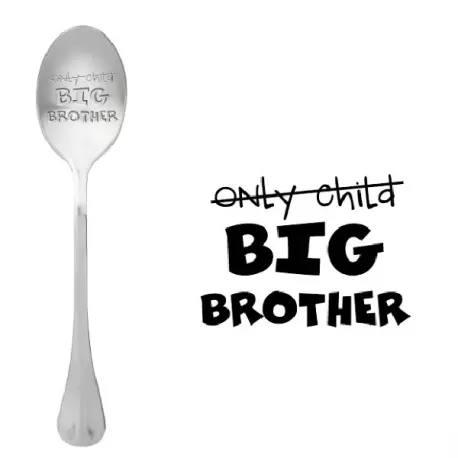 Cucchiaio con messaggio - (Figlio unico) Fratello maggiore - One Message Spoon