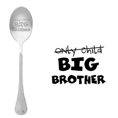 Cucchiaio con messaggio - (Figlio unico) Fratello maggiore - One Message Spoon
