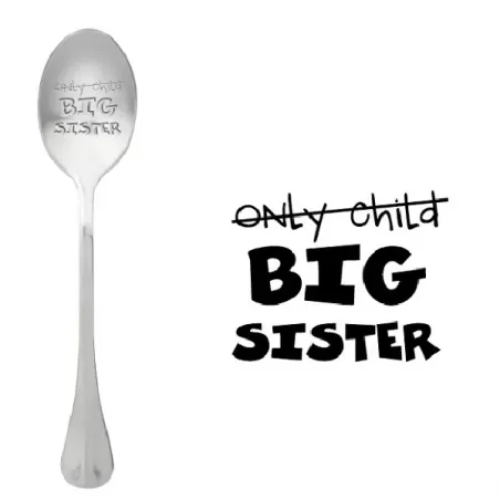 Cucchiaio con messaggio - (Figlio unico) Sorella maggiore - One Message Spoon