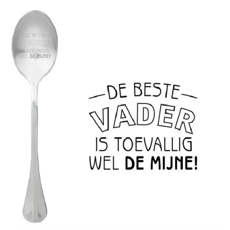Cucchiaio con messaggio - Il miglior padre sembra essere mio - One Message Spoon