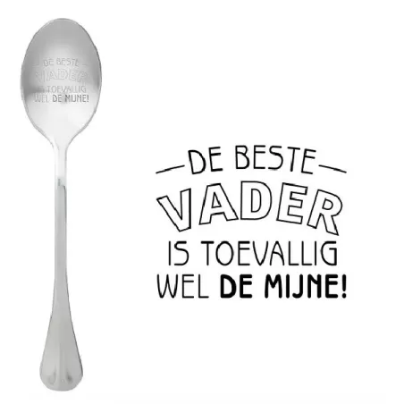 Cucchiaio con messaggio - Il miglior padre sembra essere mio - One Message Spoon