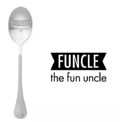 Cucchiaio con messaggio - Funcle lo zio divertente - One Message Spoon