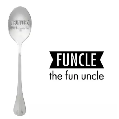Cucchiaio con messaggio - Funcle lo zio divertente - One Message Spoon