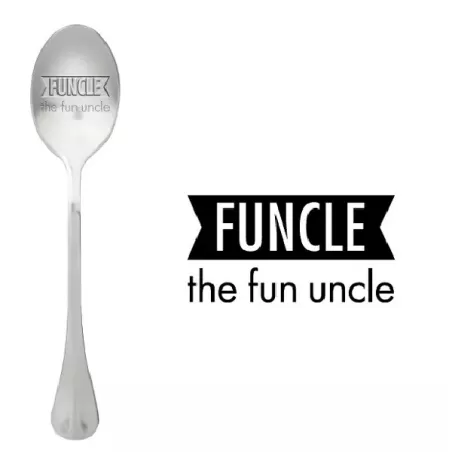 Cucchiaio con messaggio - Funcle lo zio divertente - One Message Spoon