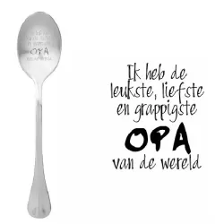 Cucchiaio con messaggio - Ho il più bello, il più dolce... (nonno) - One Message Spoon