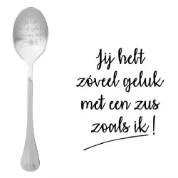 Cucchiaio con messaggio - Sei così fortunato ad avere una sorella come me - One Message Spoon