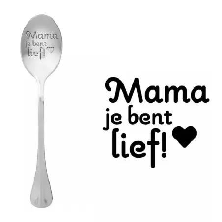 Cucchiaio con messaggio - Mamma, sei dolce - One Message Spoon