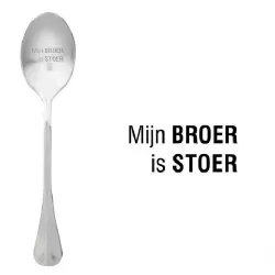 Cucchiaio con messaggio - Mio fratello è inquietante - One Message Spoon