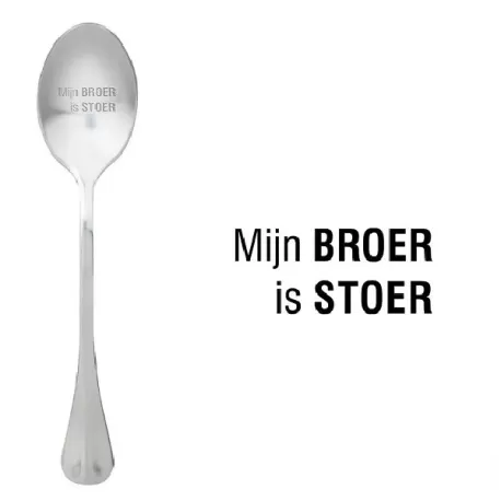 Cucchiaio con messaggio - Mio fratello è inquietante - One Message Spoon