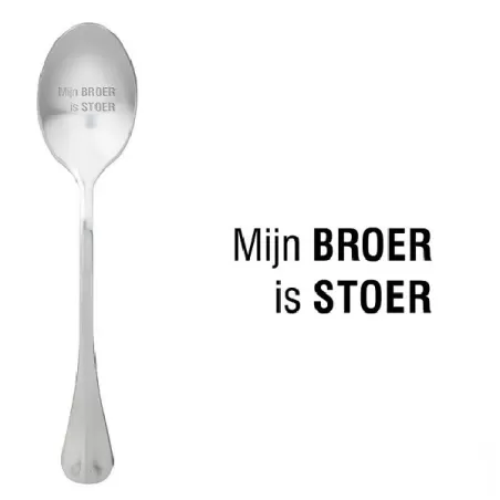 Cucchiaio con messaggio - Mio fratello è inquietante - One Message Spoon
