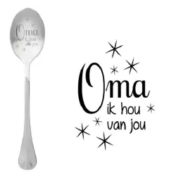 Cucchiaio con messaggio - Nonna, ti amo - One Message Spoon
