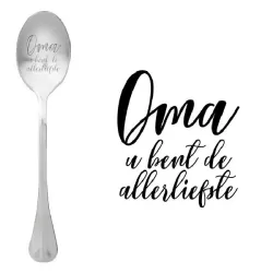 Cucchiaio con messaggio - Nonna, sei la più dolce - One Message Spoon