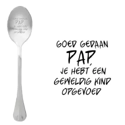 Cucchiaio con messaggio - Papà, hai cresciuto un bambino fantastico - One Message Spoon