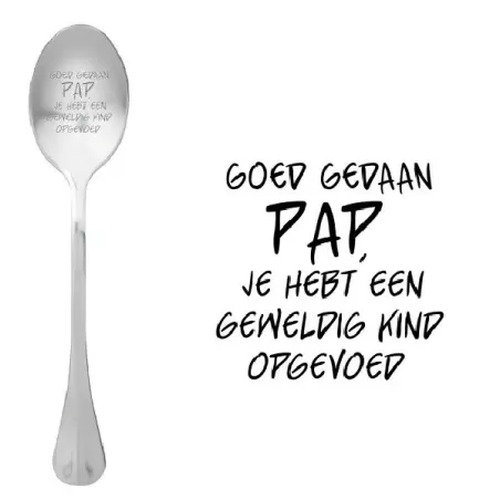 Cucchiaio con messaggio - Papà, hai cresciuto un bambino fantastico - One Message Spoon