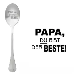 Cucchiaio con messaggio - Papà, sei il migliore - One Message Spoon