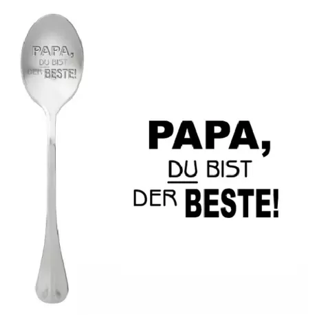 Cucchiaio con messaggio - Papà, sei il migliore - One Message Spoon