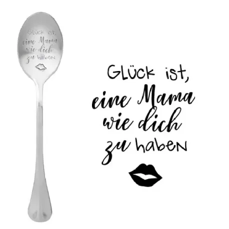 Cucchiaio con messaggio - La fortuna è avere una mamma come te - One Message Spoon