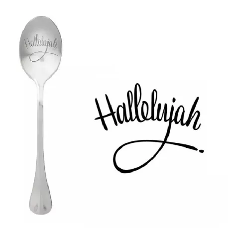 Cucchiaio con messaggio - Hallelujah - One Message Spoon
