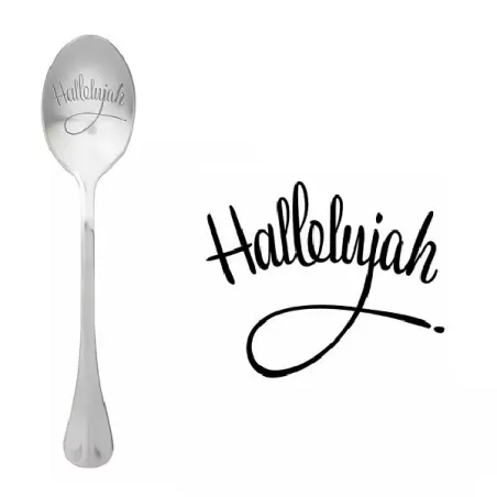 Cucchiaio con messaggio - Hallelujah - One Message Spoon