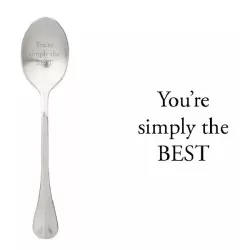 Cucchiaio con messaggio - Sei semplicemente il migliore - One Message Spoon