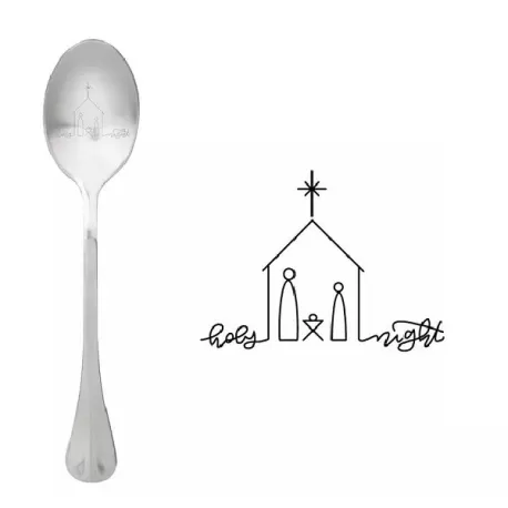 Cucchiaio con messaggio - Notte Santa - One Message Spoon