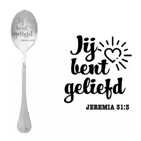 Cucchiaio con messaggio - Sei amato - One Message Spoon