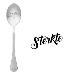 Cucchiaio con messaggio - Forza - One Message Spoon