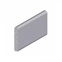 Alluminio piatto Mm.30x4 H.100 argento peso tende