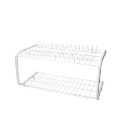 Scolapiatti acciaio plastificato Cm.60x26x27