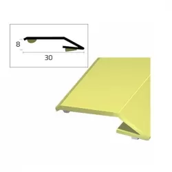 Passatoia adesiva ottone con gradino Cm.90 sezione Mm.30x8