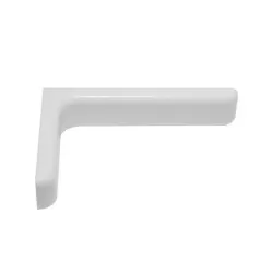 Mensola ricoperta bianca Cm.24