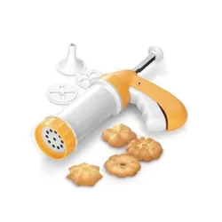 Pistola sparabiscotti / siringa per dolci con 8 beccucci decorativi