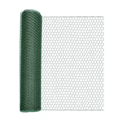 Rete plastica esagonale verde H.100 Mt.1