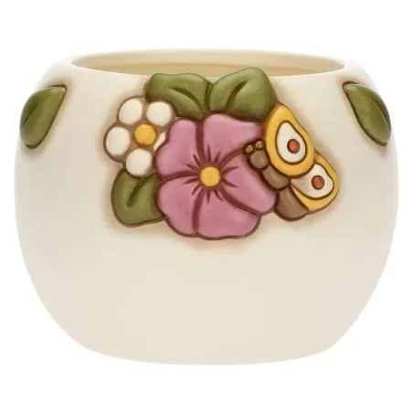 Cachepot con fiore di malva Racconti d'Autunno, piccolo - Thun