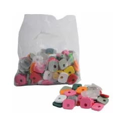 Segnachiavi plastica quadrati colori assortiti