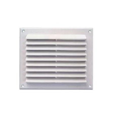 Griglia plastica bianca con rete e incastro a molle Mm.175x146