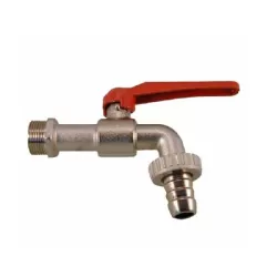 Rubinetto ottone sfera 1/2 portagomma 3/4