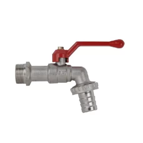 Rubinetto ottone sfera 3/8 portagomma 1/2