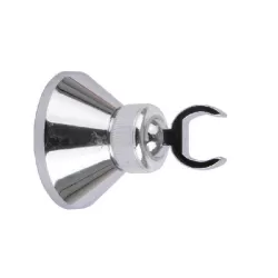 Supporto doccette ottono cromato attacco snodato diritto