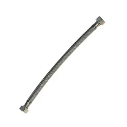 Flessibile lavelli acciaio inox femmina 1/2 - femmina 1/2 Cm.35