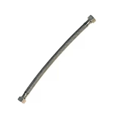 Flessibile lavelli acciaio inox femmina 1/2 - femmina 1/2 Cm.35