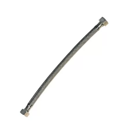 Flessibile lavelli acciaio inox femmina 1/2 - femmina 1/2 Cm.35