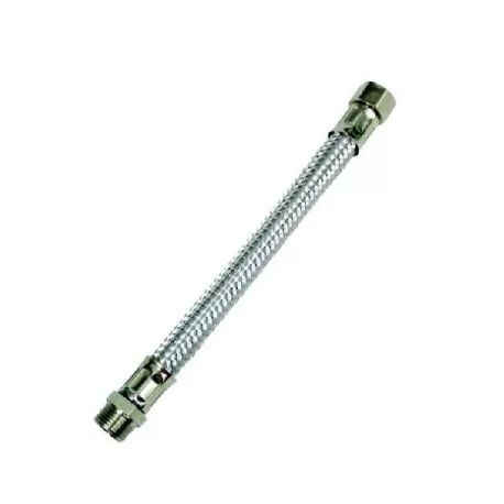 Flessibile lavelli inox maschio 1/2 - femmina 1/2 Cm.35