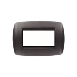 Coprinterruttore millenium serie ticino nero 2 pezzi gemac