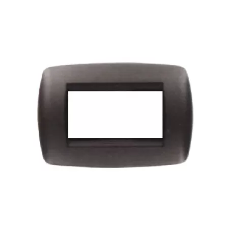 Coprinterruttore millenium serie ticino nero 2 pezzi gemac