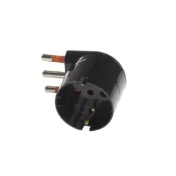 Adattatore spina 10 amper presa schuko 90° nero