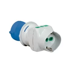 Adattatore industriale 1 spina CEE 2P+T con 3 prese 10/16 amper e 1 presa schuko IP44 73090